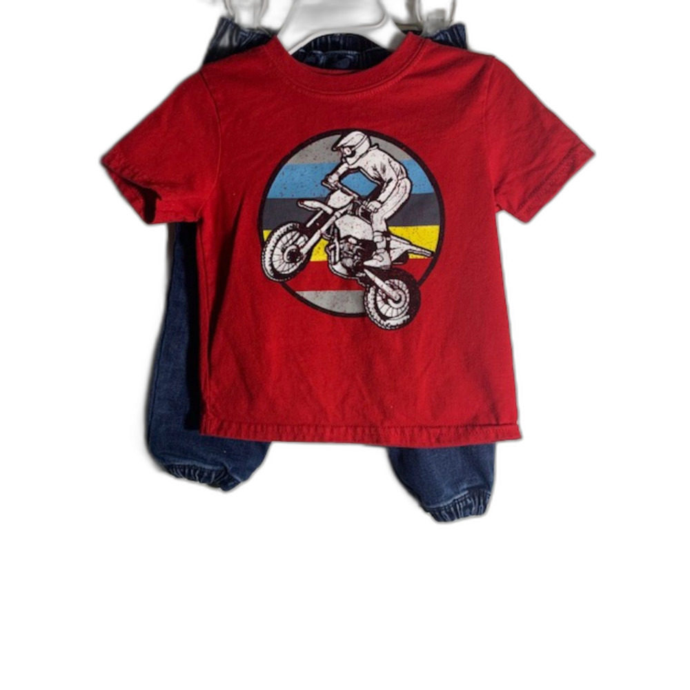 BUNDLE Garanimals Mix and Match Outfit Kid Pack, 4-Piece, 2 Outfits Sets 18M